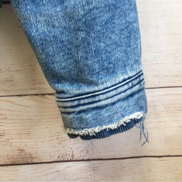 AMERICAN EAGLE JEAN JACKET‎ WITH PLAID FLANNEL LINING - Picture 7 of 11